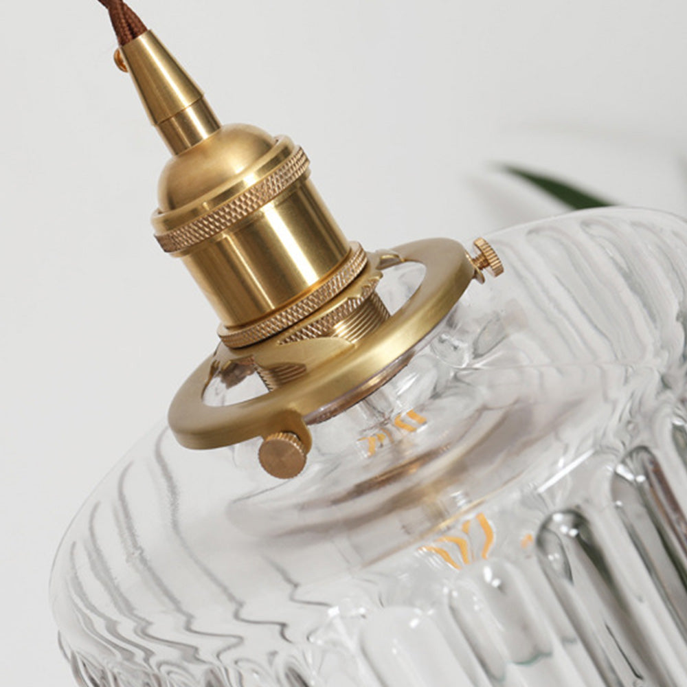 AureLume – Vintage Crystal Glass Pendant Light