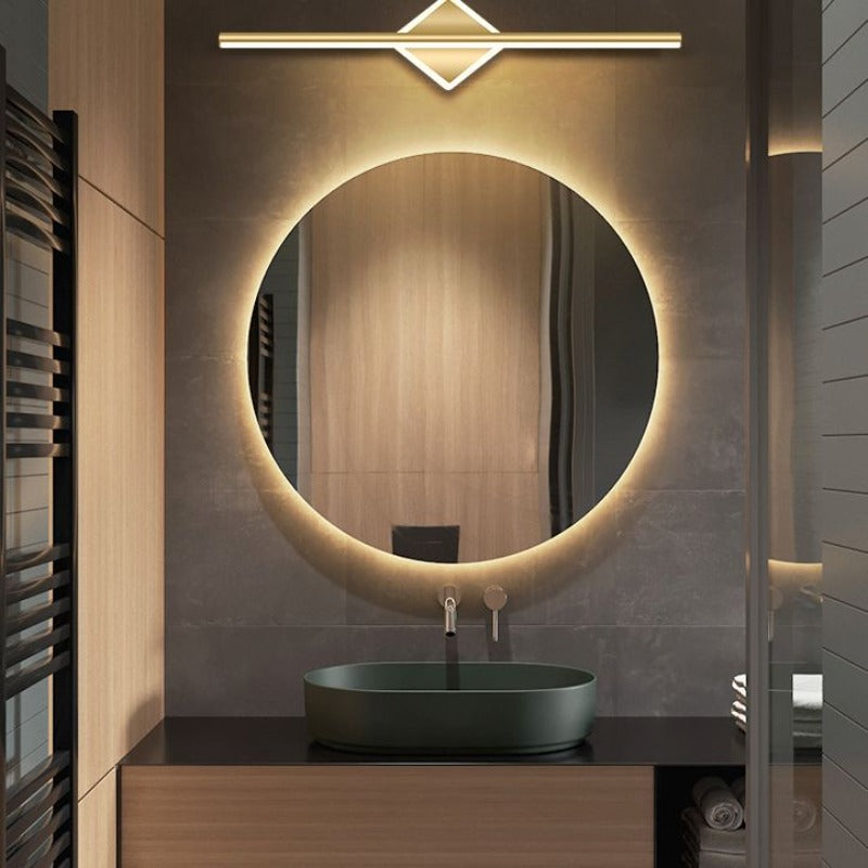 Velaris LED Wall Lamp – Modern Black and Gold Light for Elegant Interiors