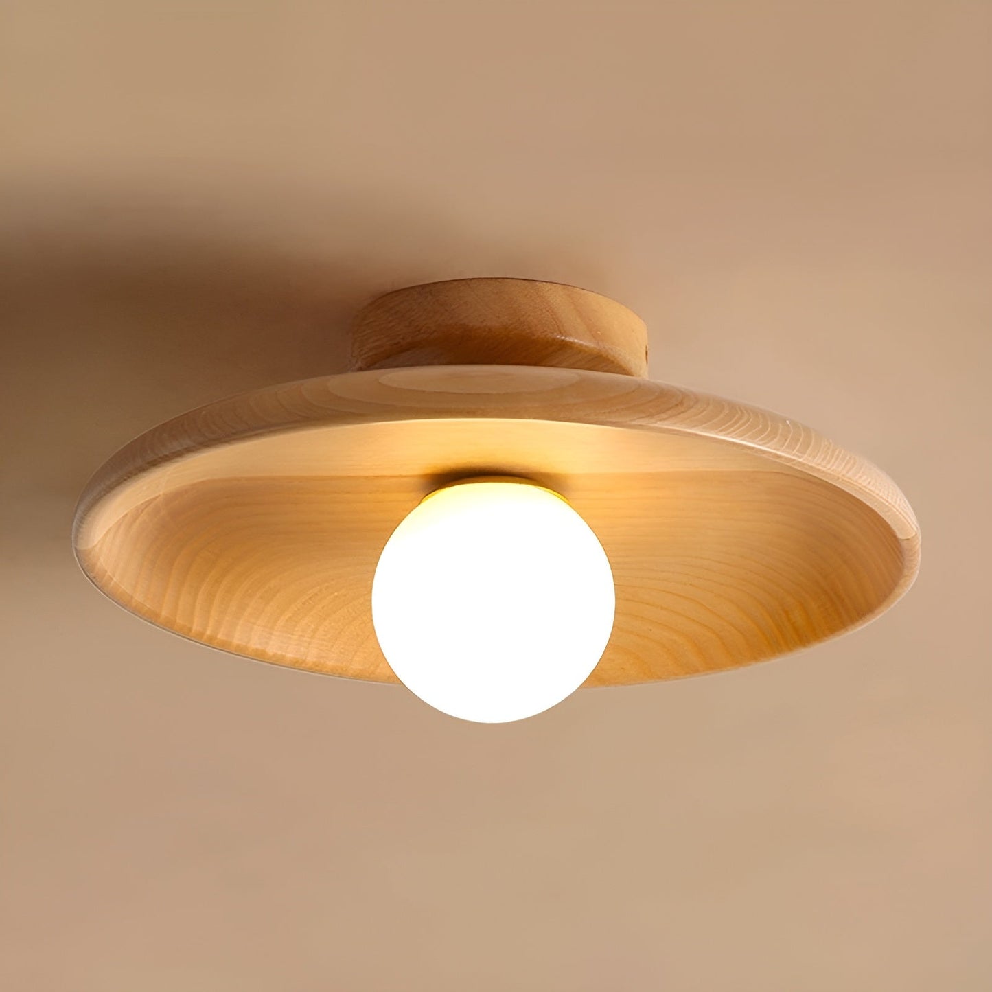 Kiroa Beam – Japanese Wabi-Sabi Wooden Ceiling Lamp