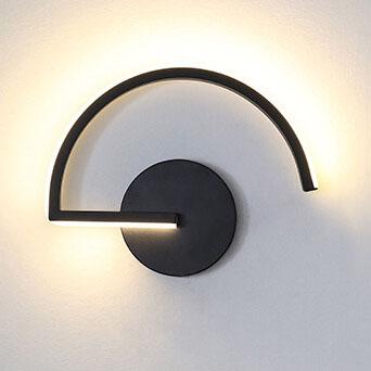 ArcGlow Lamp – Contemporary Curved Aluminum Wall Light | Minimalist LED Illumination