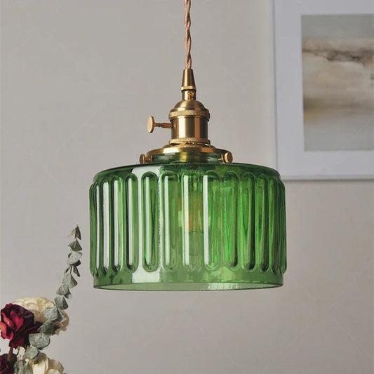 AureLume – Vintage Crystal Glass Pendant Light