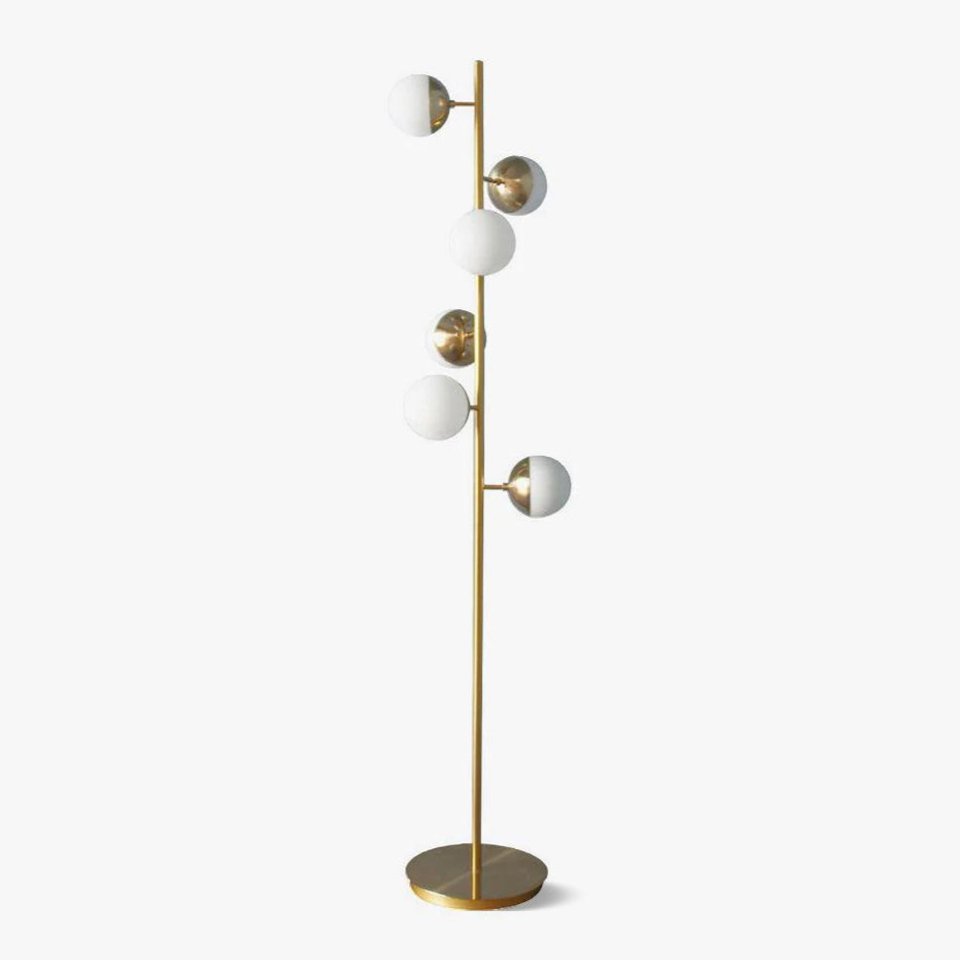 Veluna LED Floor Lamp – Retro Elegant Lighting for Modern Interiors