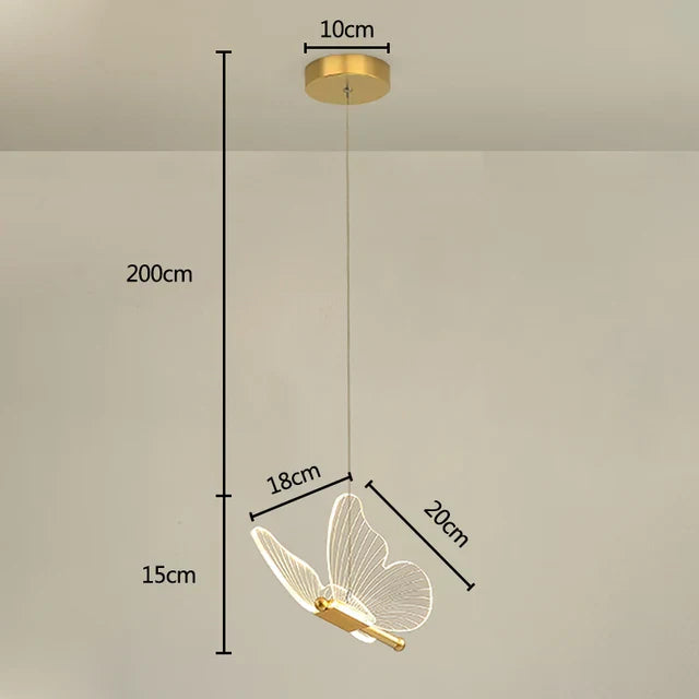 LumaFlair – LED Butterfly Pendant Light