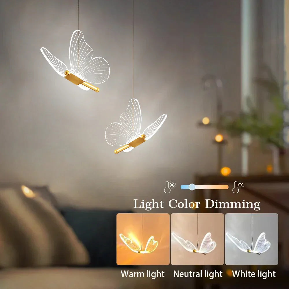 LumaFlair – LED Butterfly Pendant Light