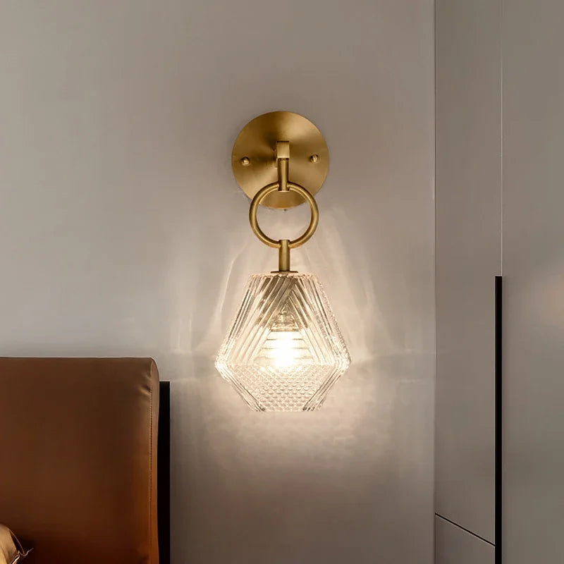 LumoGlass Lamp – Modern LED Wall Sconce | Elegant Glass Lighting for Home