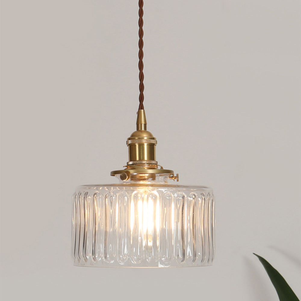 AureLume – Vintage Crystal Glass Pendant Light