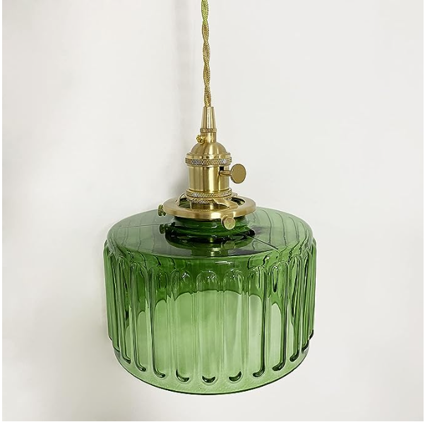 AureLume – Vintage Crystal Glass Pendant Light