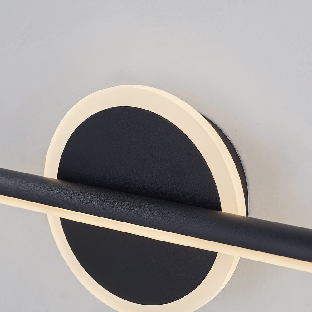 Velaris LED Wall Lamp – Modern Black and Gold Light for Elegant Interiors