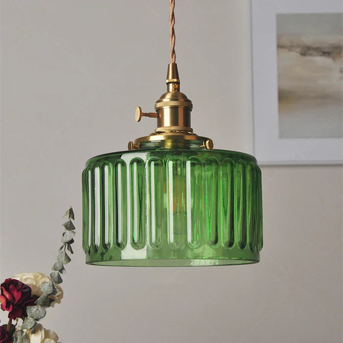 AureLume – Vintage Crystal Glass Pendant Light