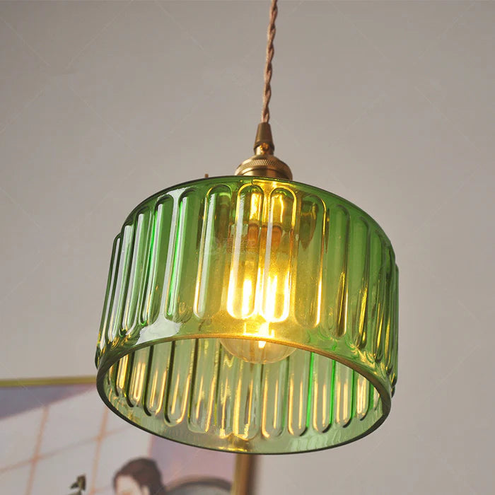 AureLume – Vintage Crystal Glass Pendant Light