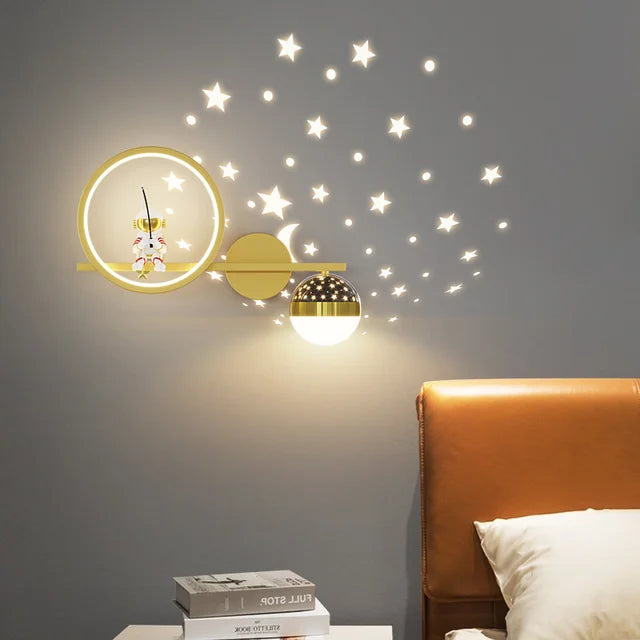 GlowNook LED Wall Lamp – Playful Modern Light for Kids’ Rooms