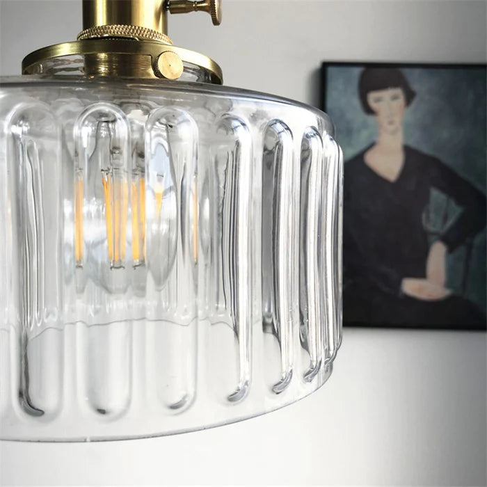 AureLume – Vintage Crystal Glass Pendant Light