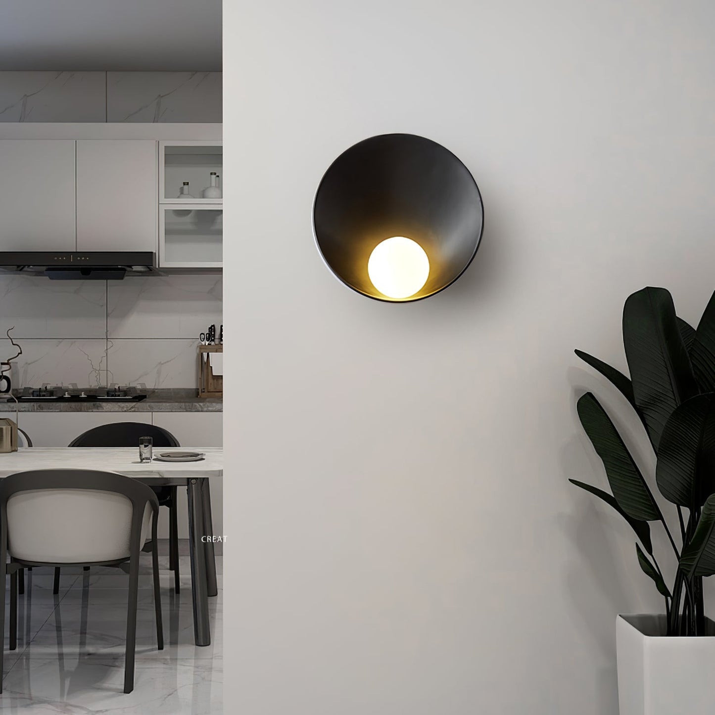 Solura Round – Elegant Scandinavian Wall Lamp for Ambient Living