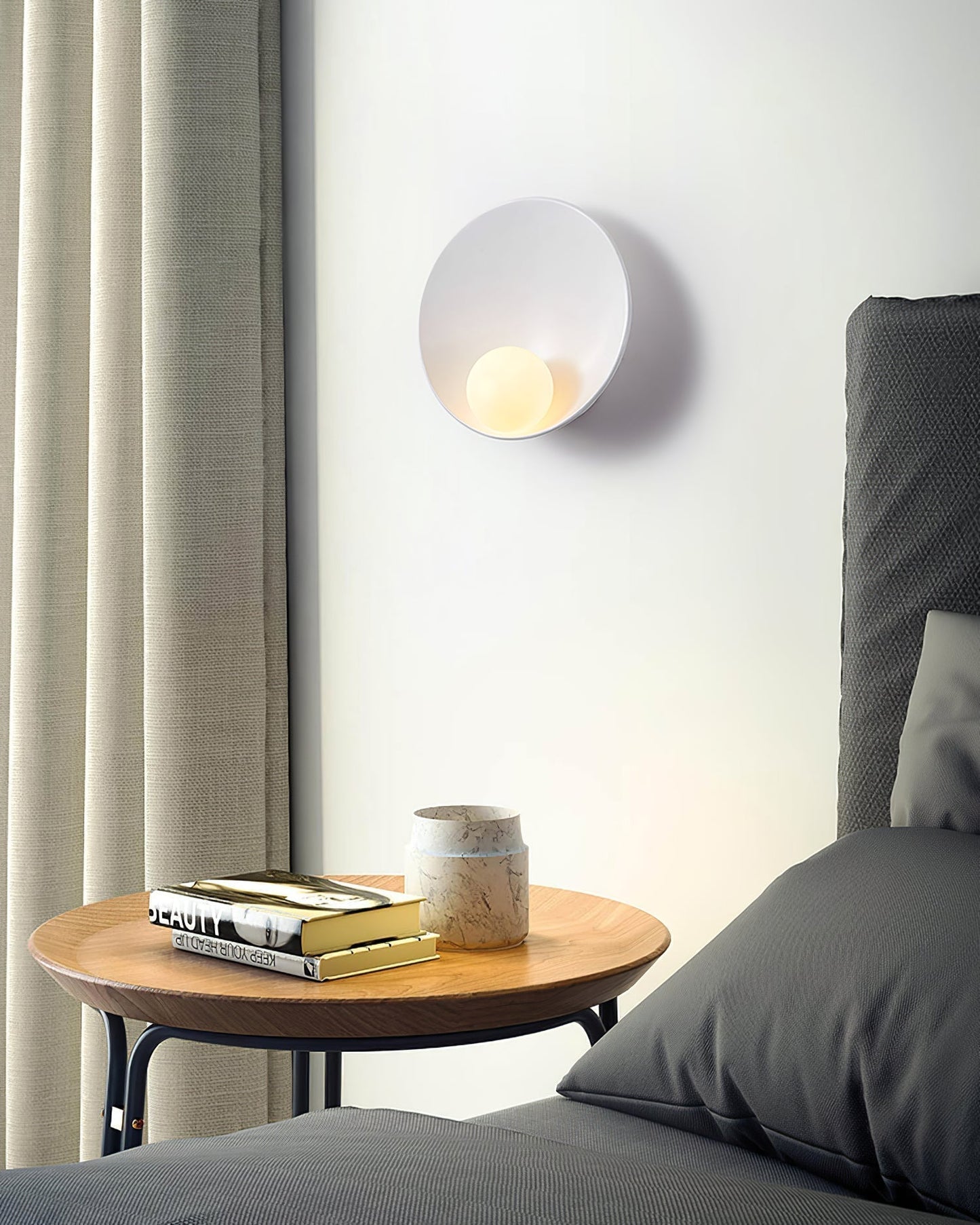 Solura Round – Elegant Scandinavian Wall Lamp for Ambient Living