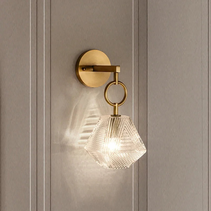 LumoGlass Lamp – Modern LED Wall Sconce | Elegant Glass Lighting for Home