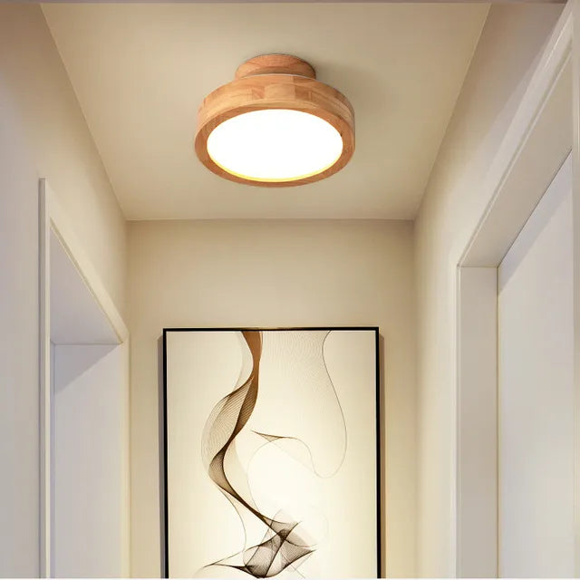 AuriLume – Scandinavian Wooden Ceiling Light