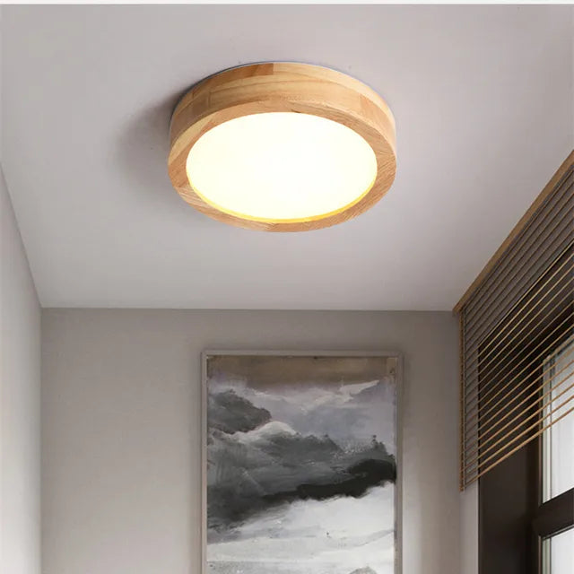 AuriLume – Scandinavian Wooden Ceiling Light