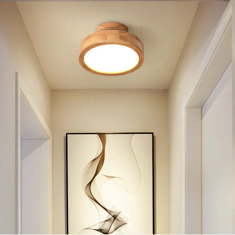 AuriLume – Scandinavian Wooden Ceiling Light