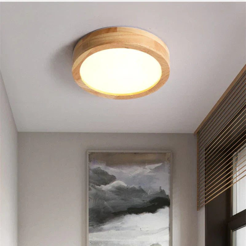AuriLume – Scandinavian Wooden Ceiling Light