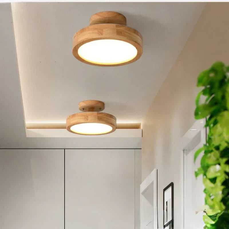 AuriLume – Scandinavian Wooden Ceiling Light
