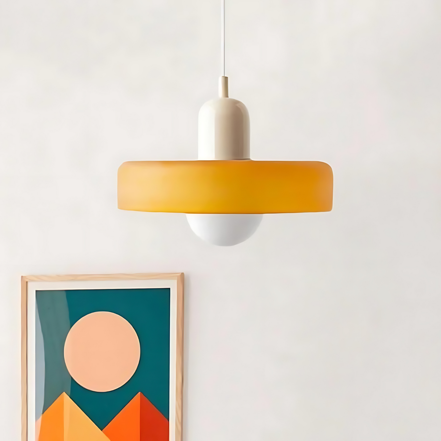 LioraGlow – Modern Metal & Glass Pendant Lamp