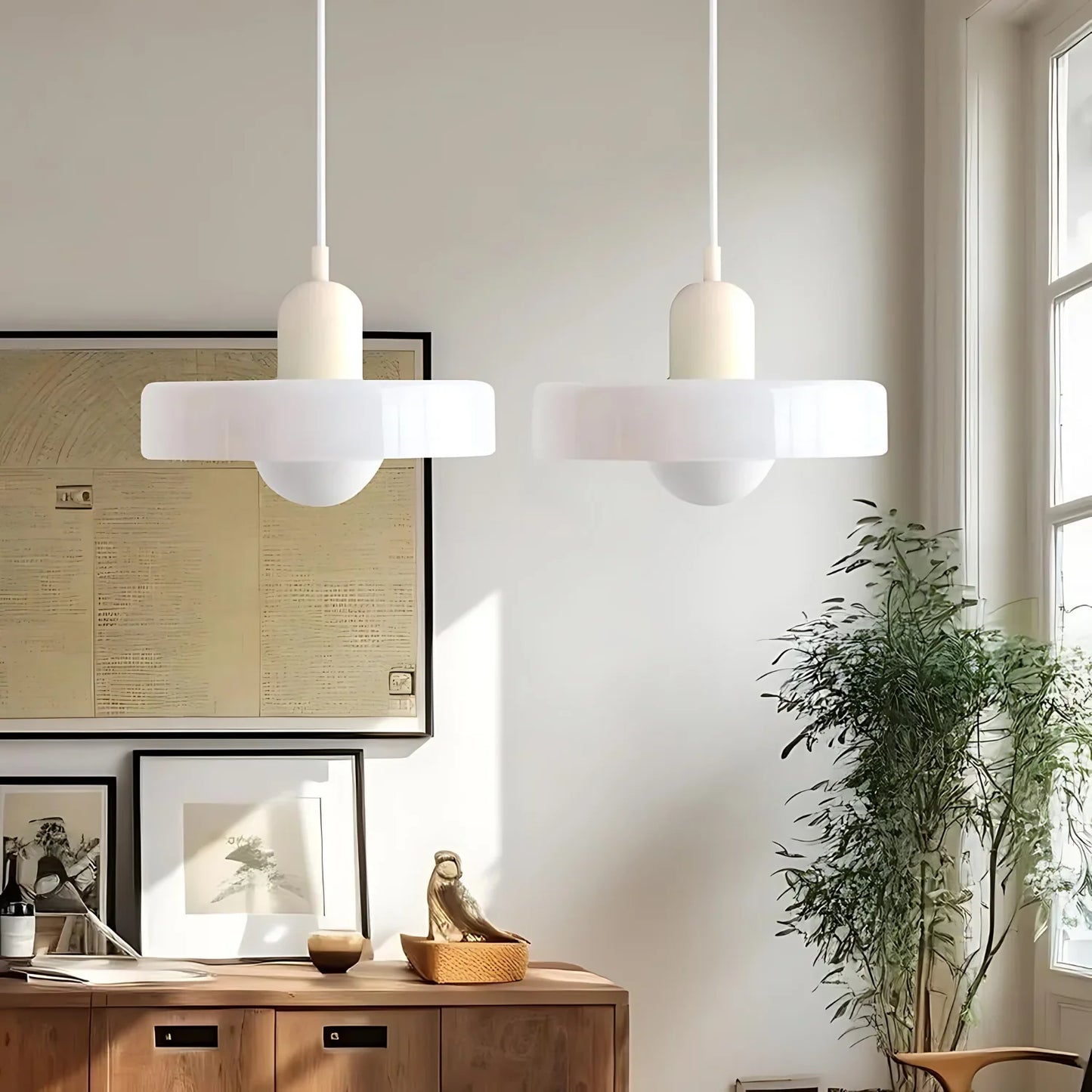 LioraGlow – Modern Metal & Glass Pendant Lamp