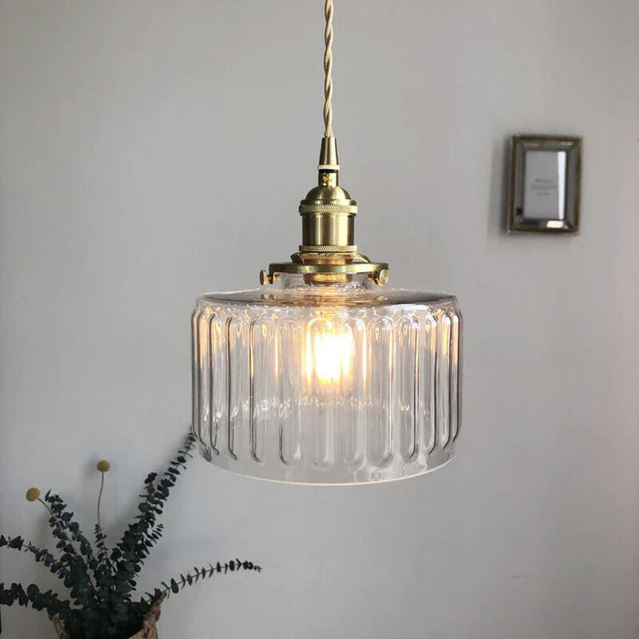 AureLume – Vintage Crystal Glass Pendant Light